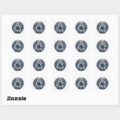Sticker Carré Caractère ATOMIVRA Magnésium (Feuille)