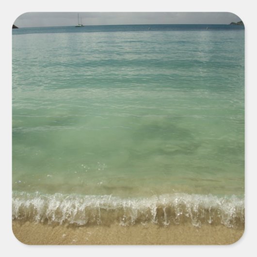 Sticker Carré Caraïbes, îles Vierges américaines, St.Thomas, 4 (Devant)