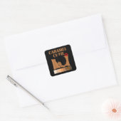 Sticker Carré Caramel Cutie (Enveloppe)