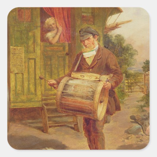 Sticker Carré Caravane gitane (Devant)