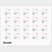 Sticker Carré Cardiaque santé cardiaque Médicale (Feuille)
