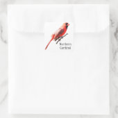 Sticker Carré Cardinal du Nord (Sac)