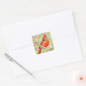 Sticker Carré cardinal rouge (Enveloppe)