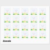 Sticker Carré Caricature de kawaii soleil mignon (Feuille)