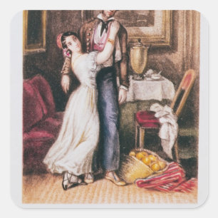 Sticker Carré Carmen et Don Jose, 1846