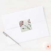 Sticker Carré Carnations (Enveloppe)