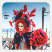 Sticker Carré Carnaval de Venise (Devant)