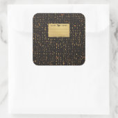 Sticker Carré Carnet de composition or (Sac)