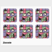 Sticker Carré Caroleurs (Feuille)