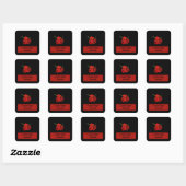 Sticker Carré Carolina Reaper (Feuille)
