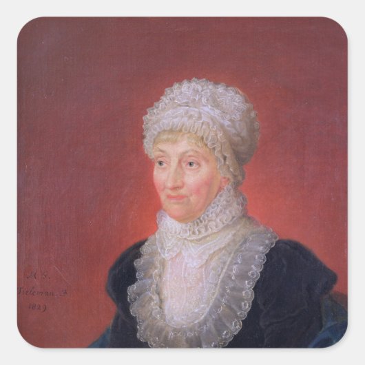 Sticker Carré Caroline Herschel, 1829 (Devant)