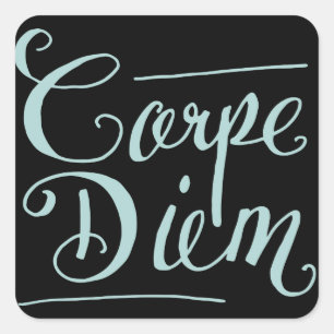 Sticker Carré Carpe Diem Fancy