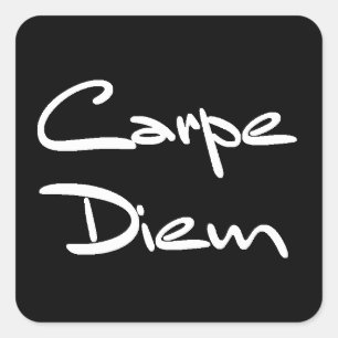 Sticker Carré CARPE DIEM Texte Cool moderne