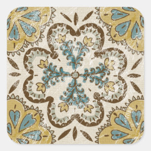 Sticker Carré Carré Batik II non inscrit