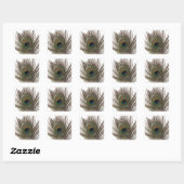 Sticker Carré Carré Peacock (Feuille)