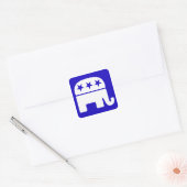 Sticker Carré Carré républicain des éléphants (Enveloppe)