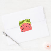 Sticker Carré Carré rose pastèque (Enveloppe)