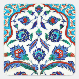 Sticker Carré carreau d'iznik