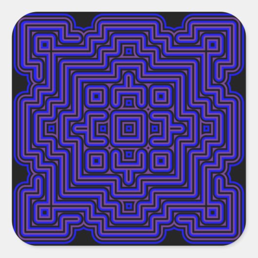 Sticker Carré Carreau Lotus (Devant)