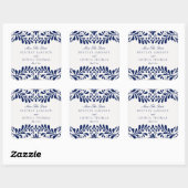 Sticker Carré Carreaux Talaver bleu Espagnol Mariage Fiesta Enve (Feuille)