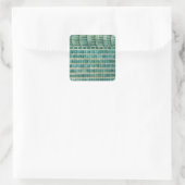 Sticker Carré carreaux turquoises bleus (Sac)