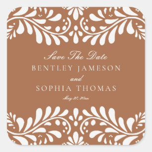 Sticker Carré Carrelage Talavera Espagnol Mariage Fiesta Envelop