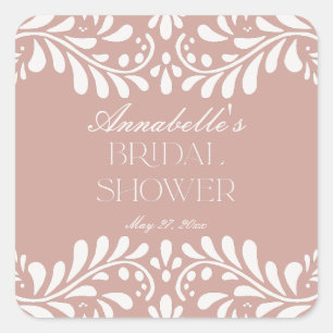 Sticker Carré Carrelage Talavera rose Espagne Fête des mariées F