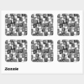 Sticker Carré Carrés monochromes (Feuille)