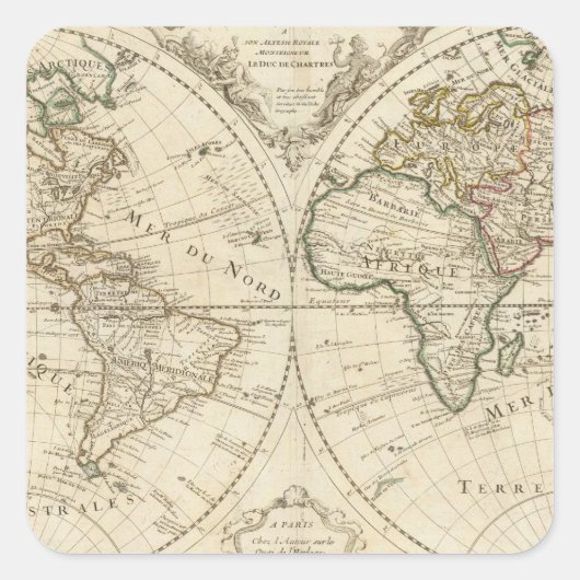 Sticker Carré Carte 2 (Devant)