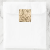 Sticker Carré Carte antique de l'Asie du Sud-Est | 1687 (Sac)