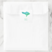 Sticker Carré Carte Bali (Sac)