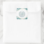 Sticker Carré Carte de calligraphie arabe Surah Nas Quran Classi (Sac)