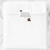 Sticker Carré Carte de diplôme | Devis inspirant | Catégorie (Sac)