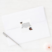 Sticker Carré Carte de diplôme | Devis inspirant | Catégorie (Enveloppe)