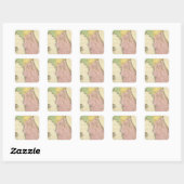 Sticker Carré Carte de Floride 2 (Feuille)