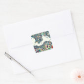 Sticker Carré Carte de Hong Kong, Chine (Enveloppe)