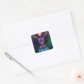 Sticker Carré Carte de visite Peacepixy (Enveloppe)