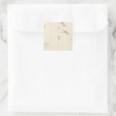 Sticker Carré Carte des îles Leeward (Sac)