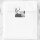 Sticker Carré Carte des pays (Sac)