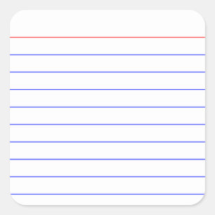 Sticker Carré Carte d'index