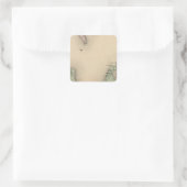 Sticker Carré Carte du comté de Leelanau, Michigan (Sac)