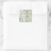 Sticker Carré Carte du comté de Union (Sac)