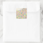 Sticker Carré Carte du Kentucky & Tennessee (Sac)