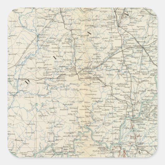 Sticker Carré Carte Gen XVI (Devant)