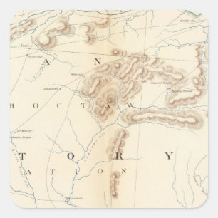 Sticker Carré Carte Gen XXIV