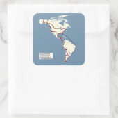 Sticker Carré Carte GPS (Sac)