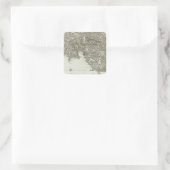 Sticker Carré Carte gravée de France 2 (Sac)