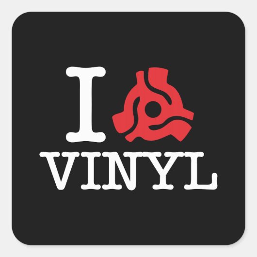 Sticker Carré Carte I 45 Vinyl (Devant)