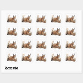 Sticker Carré Carte postale (Feuille)