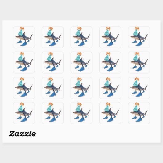 Sticker Carré Carte postale (Feuille)